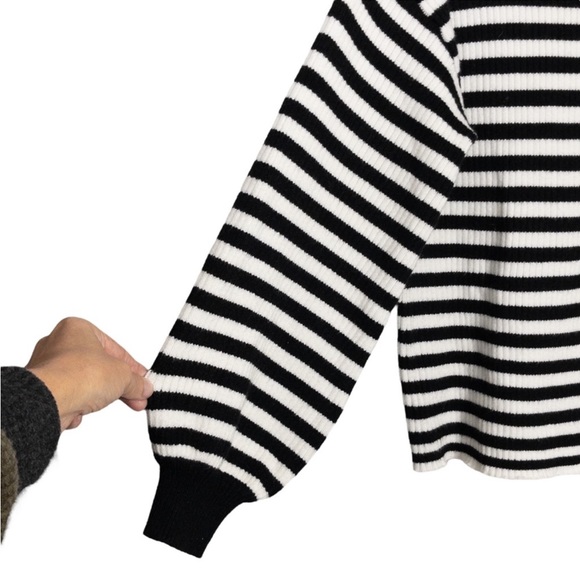 Anthropologie Sydney Balloon Sleeve Sweater Line & Dot - Picture 3 of 12